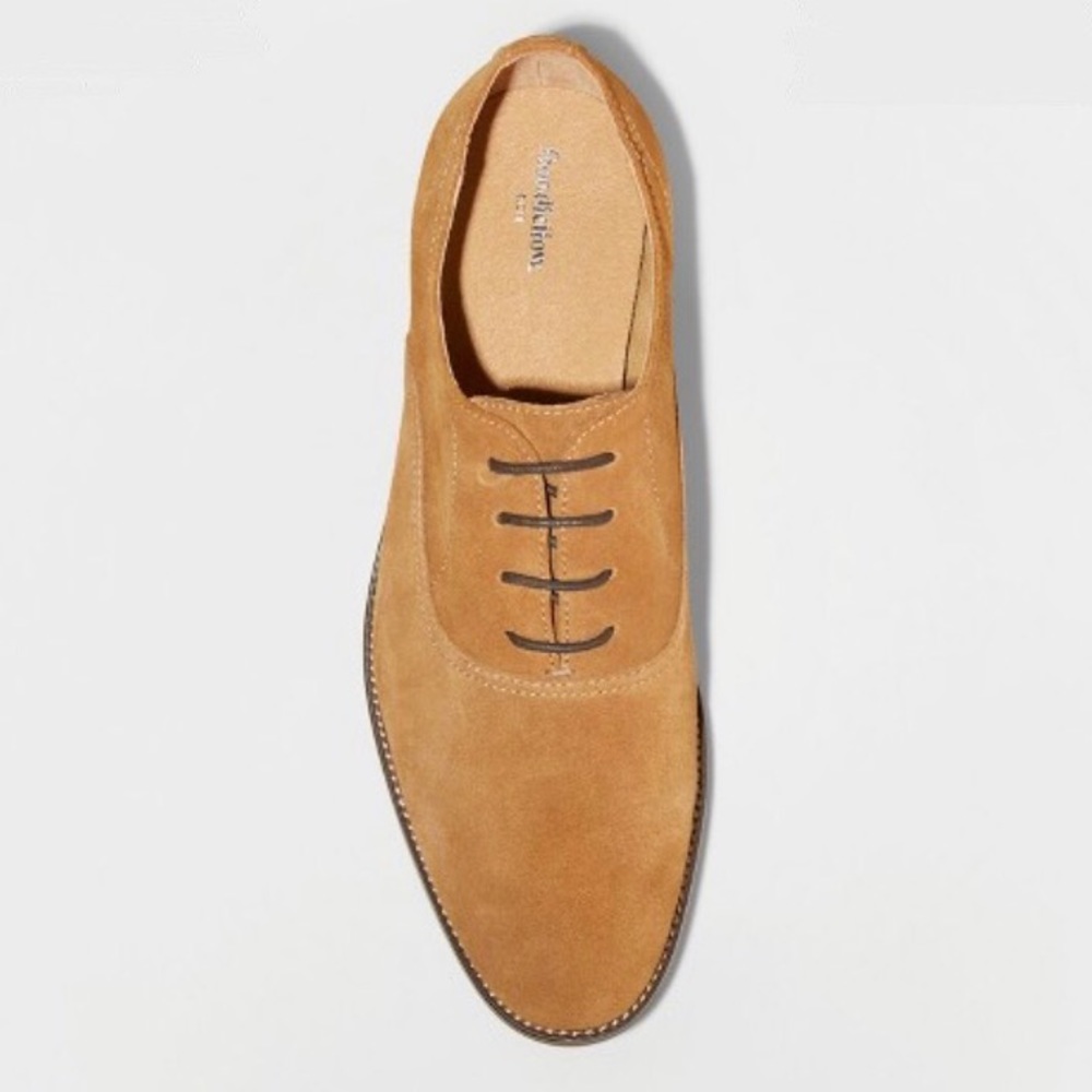 Goodfellow & Co Tan Genuine Suede Oxfords, NWT - Picture 4 of 4